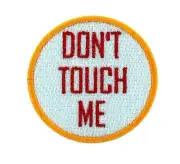 Patch patches backpack deadstock dead stock vintage dangerous don't touch me
