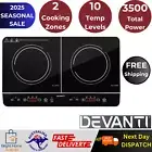Devanti Electric Induction Cooktop 60cm Portable Kitchen Ceramic Glass Touch LED