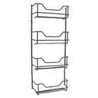 4 TIER SPICE RACK HOLDER 16 BOTTLES SUIT MASTERFOOD SPICE BOTTLES BLACK