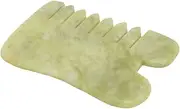 HONITANO 1Pc Durable Jade Massage Tool Multi Function Face Scraping Plate for Facial Massage Skin Comfortable Grip Non Deforming present