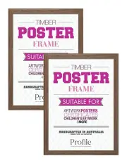 [Profile Australia] Australian Made Timber Poster Frame A2 2 Pack in Chestnut