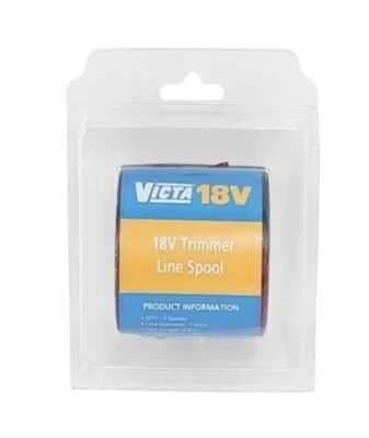 NEW VICTA 18V Trimmer Line Spool 1.6mm - 3 Pack - Suits 18V Trimmers Whipper