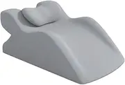Perfk Face Down Pillow Memory Foam Stylish Versatile Comfortable Ergonomic Prone Pillow for Lounging Apartment Family Adults Mom, Light Gray