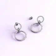 Orbit of Radiance Earrings Embellished with SWAROVSKI Crystal in White Gold