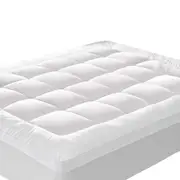 Luxury 1000GSM Bamboo Pillowtop Mattress Topper Bed Mattress Protector Queen King