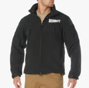 Men's Black Special Ops Soft Shell SECURITY Tactical Jacket Waterproof 4XL