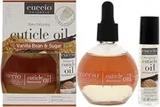 Cuccio Naturale Cuticle Revitalizing Oil Set - Hydrating Oils For Instant Cuticle Repair For Dry, Damaged Skin And Nails - Paraben And Cruelty-Free Formula - Vanilla Bean And Sugar Fragrance - 2 pc