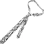 [VALICLUD] Zebra Print Necktie for Teens Adults Stylish Shirt Tie for Formal Casual Events Versatile Animal Design for Students Durable Accessory