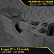 Ford Ranger PX III - AUTO - GP6 Premium Neoprene Console Organiser (Available)