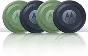[Motorola] Moto Tag Smart Tracker, Pack of 4 (Android 9+ Compatible, Bluetooth 5.4, IP67 Water Protection, USB-C, Ultra Wideband, Finder for Keys, Luggage and More), 2 x Jade Green + 2 x Starlight Blue