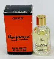Vintage Quiproquo Paris Perfume GRES EDT Spray 1/4 Oz. 7 ML Rare Mini Travel