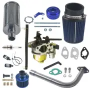 Carburetor Exhaust Pipe Blue For Predator 212cc 196cc 6.5Hp GX160 GX200 Go Kart