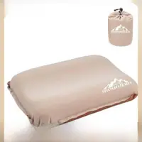 在飛比找ETMall東森購物網優惠-戶外3D海綿枕自動充氣枕頭奶酪枕頭露營野營氣枕旅行枕戶外裝備