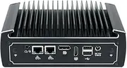 HUNSN Fanless Mini PC, Industrial PC, Windows 11 / Linux Ubuntu, TPM2.0, I7 10810U, BX01, 2 x COM, SIM Slot, HDMI, DP, 2 x Gigabit, Vesa Mount, WOL, PXE, Watchdog, 16G RAM, 256G SSD