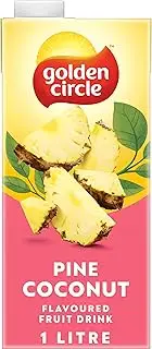 Golden Circle Pineapple and Coconut Fruit Drink Flavoured Tetra Drink Carton No Artificial Colours, Flavours or Preservatives 1L