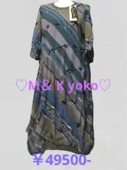 M.&KYOKO M Kyoko Sato Fiber Seven Quarter Sleeve Transformable Knit D