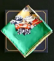 CHOPARD"Mille Miglia" 50th Anniversary 2000 Pebble Beach Silk Scarf Limited Ed