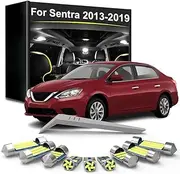 6Pcs LED Interior Light Bulb Kit, For Nissan Sentra B17 2013 2014 2015 2016 2017 2018 2019 Car Indoor Trunk Lamp