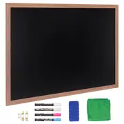 35"x46" Rustic Wood Framed Chalkboard Wall Hanging Magnetic Wedding Sign