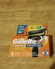 Gillette Fusion 5 Proglide Shield Defense Blade Refills - 4 Cartridges Total