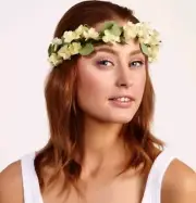 $69.95 MIMCO YELLOW FLOWERS New Barrette Headband Fascinator RACER