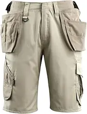Mascot 16049-230-55 Olot Work Hardwear Mens Short with Holster Pockets, Size C44, Light Khaki