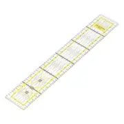 Quilting Ruler Patchwork Ruler Yellow DIY 5X30Cm Acrylic Fabric Ruler for Qui...