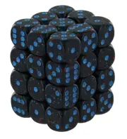 Chessex 12mm d6 Speckled Blue Stars Dice Block - Set of 36