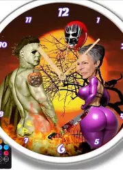 Michael Myers Halloween Led Clock Personalized