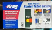 Kreg Multi-Purpose Router Table Switch - Dual Outlet Switch - 8ft Cord