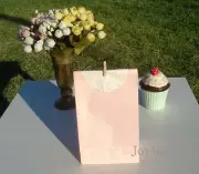 30x Pink Kraft paper favor bags party wedding candy lolly chocolate treat bags