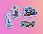 Back to the Future - Marty McFly - Doc Brown - Hoverboard - Waterproof Sticker