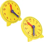 Garneck 2pcs Demonstration Clock Model Educational Student Clocks for Learning Structure with Numbers Teaching Tool for Preschoolers and Students