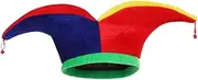 LIFKOME Clown Hat Clown Props Clown Crazy Hat Circus Hats Mardi Gras Costume Accessories Clown Headwear Carnival Hat Clown Costume Accessories Clown Outfit for Men Carnival Costume Cloth