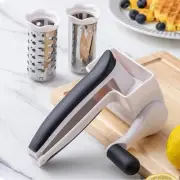 Hand Crank Cheese Shredder Round Mandoline Slice Tool Rotary Cutter Grater