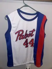 Pabst Blue Ribbon Beer Men's #44 Stitched Basketball Jersey, Med., Giveaway