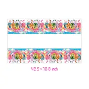 Rainbow Doll Theme Tablecloth Plastic 180cm x 108cm