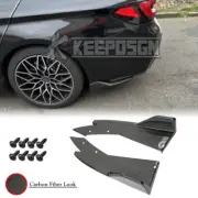Carbon Fiber Look Racing Rear Bumper Diffuser Splitter Lip For 5 Series G30 520i (for: BMW)