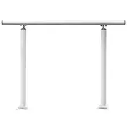 3FT White Aluminum Stair Handrail for 1-3 Steps, Adjustable & Rust-Proof