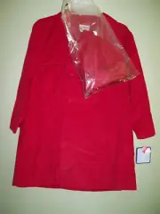 Petit Ami Boys Coat & Hat set Corduroy Red Sz 4T Christmas Holidays NWT