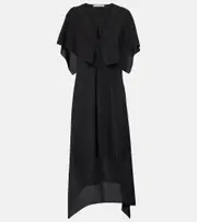 [Stella McCartney] Stella McCartney Silk maxi dress AU 4 black
