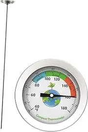 Kisangel Garden Essential Waterproof Soil Thermometer Accurate Measurement for Compost