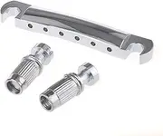 Musiclily Basic 52.5mm Tune-O-Matic Stop Bar Tailpiece for Les Paul SG Style Electric Guitar,Chrome