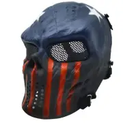 Captain Airsoft Skull Skeleton Mask, CS Paintball Full Face Protective Mask