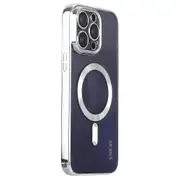 For iPhone 15 Pro Electroplating TPU Case Compatible with MagSafe Lens Guard Anti-Drop Phone Cover