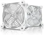 ANEXT, 120mm USB Computer Fan White, 120mm Fan, Silent Fan for Receiver DVR Playstation Xbox Computer Cabinet Cooling, 2 Packs White