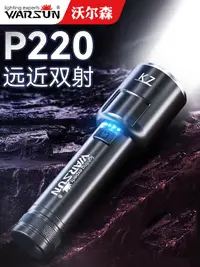 在飛比找樂天市場購物網優惠-手電筒 強光手電 沃爾森手電筒 應急強光可充電式戶外超亮便攜