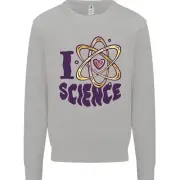 I Love Science Physics Chemistry Biology Geek Mens Sweatshirt Jumper