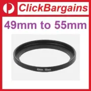 49mm to 55 mm Step Up Metal Camera Lens Filter Adapter Ring / Stepping 49-55mm