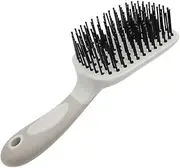 Horse Brush Mane and Tail Cleaning Brush Made with Premium TPR Non Slip Ergonomic Handle Soft Nylon Prongs for Grooming Horse Hair